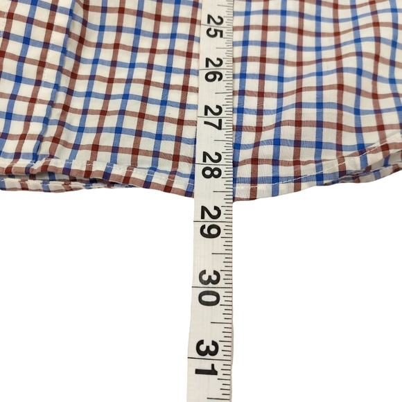 Olzen Men’s Plaid Buttoned Short Sleeve Shirt - Picture 5 of 9
